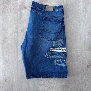 Unisex Men's Ocean Earth Stater Shorts sz 48 - Denim